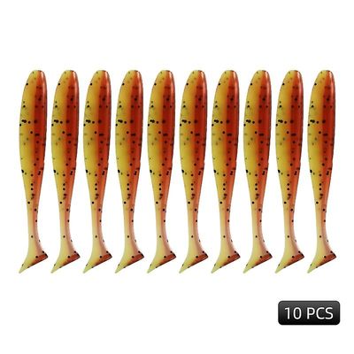 Wobblers Karpe Fiskeri Soft Lokker Silikone Kunstig Plast Easy Shiner Lokkemad Type 15 65mm 10pcs