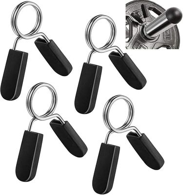 Frusde Spring Clip Krager, Vekt Bar / hantel Håndtak Øvelse Krage Vektstang Clip Klemmer Dumbbell Lock Krage Støtfanger Plate 4pcs 25mm