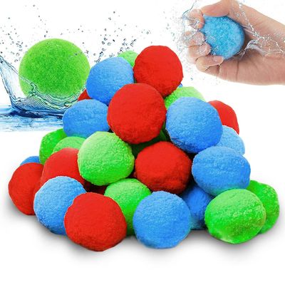 30pcs vann baller, gjenbrukbare vannballonger, toss & catch gaming ball for basseng, trampoline, strand