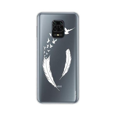 Crazy Kase Hull For Xiaomi Redmi Note 9s Fleksibel fjer og flight fugle