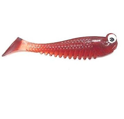 Handuo 20pcs lysende Fiskeri Bait Simulation T-tail Fiskegrej rød