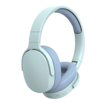 Ny P2961 Bluetooth Headset Sport Noise Cancelling Headset Trådløs subwoofer Gaming Headset Stereo Hifi Headset Cyanblå