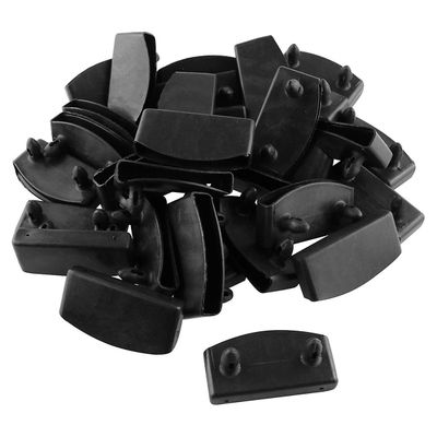40 kpl 57x9 mm muovisia sängynpäätykappaleiden pidikkeitä, muoviliittimiä, huonekalutarvikkeita pitämiseen Musta