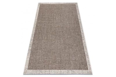 RugsX TÆPPE SIZAL FLOORLUX 20401 Ramme taupe / champagne brun 240x330 cm