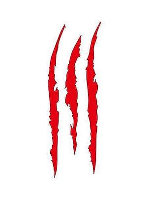 Heijastava tarra Auto Hirviökynsi Naarmumerkit Vedenpitävä tarra Ajovalotarra sopii autoon Moottoripyörä Notebook Rullalauta Lumilauta 2kpl (punainen)