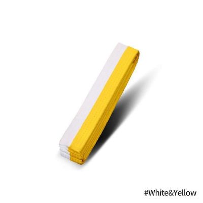 1kpl kamppailulajit karate judo taekwondo ammattimaiset vyöt judo jiu jitsu vakioteipit suojaava vyötärönauha valkoinen/keltainen 1.8M