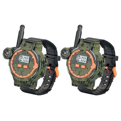 060 2kpl lasten mini radiopuhelin kello handsfree puhuva taskulamppu kompassi ladattava sisäpuhelin Monivärinen