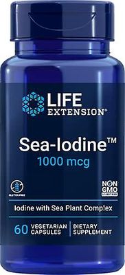 Life Extension Elämää pidentävä merijodi 1000 mcg 60 kasviskapselia