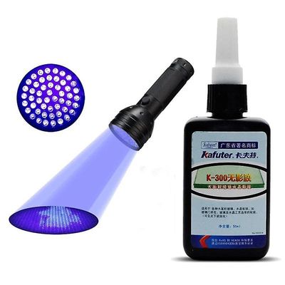 Newtonstein sterk kraft 51 ledet uv lys + kafuter 50ml uv lim lim gjennomsiktig krystall k-300 51led