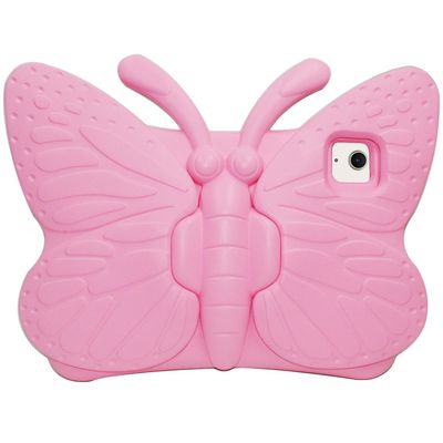 IPad Air 11 (2024) -kotelolle perhostyylinen tuki jalusta EVA-tabletin kansi - vaaleanpunainen