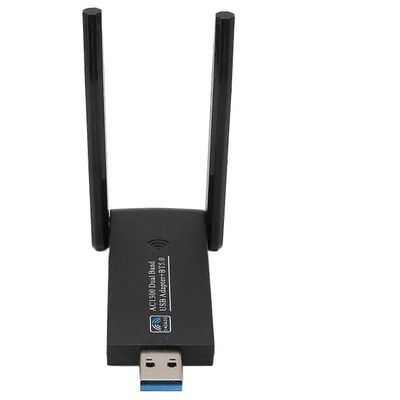 1300Mbps USB WiFi sovitin Kaksikaistainen Bluetooth 5.0 USB3.0 -yhteys Suuri nopeus Windows XP Vista7 8 8.1 10 11