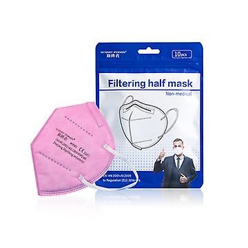 Lauwodun Kn95 Ffp2 Mask Ce Fda dobbelt certificering Ansigtsmaske-100 Piece Pack vandfarve