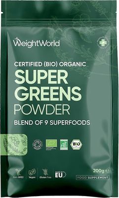 WeightWorld Luomu Super Greens -jauhe - Soil Association -sertifioitu - 200 g jauhetta
