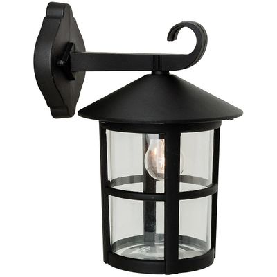 Firstlight Lighting Stratford 1 Lys Udendørs Væg Lanterne - Downlight Sort IP44, E27