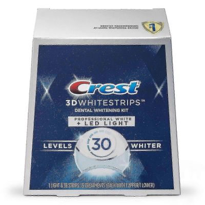 Crest 3d whitestrips profesjonell hvit + ledet lys, 19 behandlinger, 38 ea