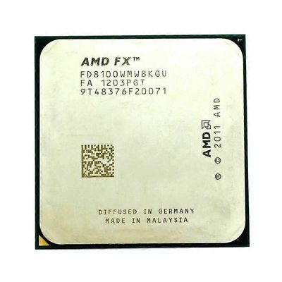 FX-8100 CPU - kanta AM3+, 8 ydintä, 8 säiettä, 2,8 GHz, 8 Mt L3-välimuisti, 95 W.