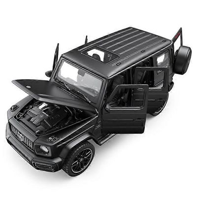 1:32 s G63 G65 SUV Alloy Car Malli Painevalettu metalli Maastoajoneuvot Automalli Simulointi Ääni- ja valokokoelma Lasten lahja Musta