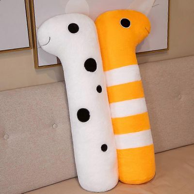 Kawaii Moray Ankerias Muhkea Pitkä tyyny Täytetty Pehmeä Eläinnukke Sohva Tyyny Office Nap Tyyny lapsille Syntymäpäivälahja Giant 90cm Keltainen