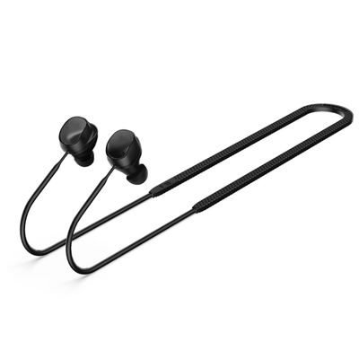 Sträng hudvänlig nacke runt snodd för Momentum True Wireless 3 hörlurar Svart