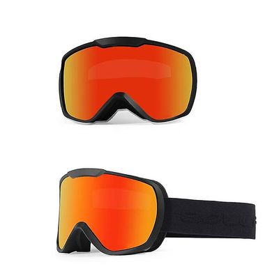 Yunshu Skibriller Anti-dug UV-beskyttelse Vintersport Snowboardbriller sort