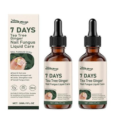 7 päivää teepuu inkivääri kynsisienihoidot ravitsevat vahvistavat kynnet neste terveempään kasvuun 2pcs