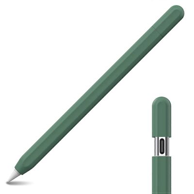 AHASTYLE PT65-3 Apple Pencil (USB-C) silikoniholkki Anti-Drop Pencil -suojakuorelle Monivärinen Dark Green