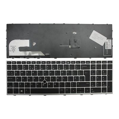 Keyboards4Laptops HP L12000-031 med pointer sølvramme sort uk layout udskiftning laptop tastatur