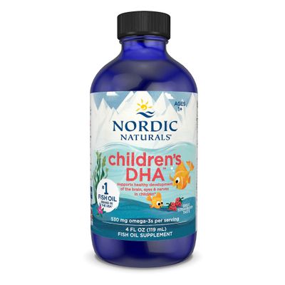 Nordic Naturals lasten DHA, mansikka - 4 oz lapsille