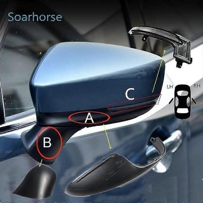 Mazda 6 Atenza 2018 2019 auton sivupeili Alemmat kannet Siipipeili Kuoren kotelo Korkki Ovi Peilivalo C Vasen puoli LH