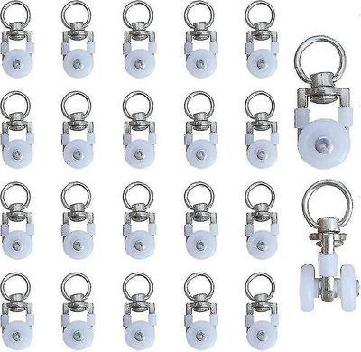 20 Pakkaa metallikiskorullat, verhokiskot, liukumäet, verhorullat, verhokiskorullat, verhokiskorullat, suihkuverhopurjelentokoneet, curtai