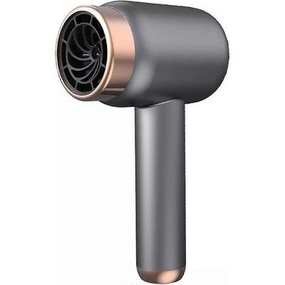 2025 Nopeasti kuivuva johdoton hiustenkuivaaja, ladattava, kannettava, tummanharmaa EU