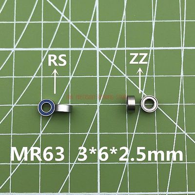 Udsalg Gratis forsendelse 10stk Mr63-2z Mr63zz Mr63 Mr63rs Mr63-2rs Deep Groove Kugleleje 3x6x2.5mm Miniature / L-630 Zz