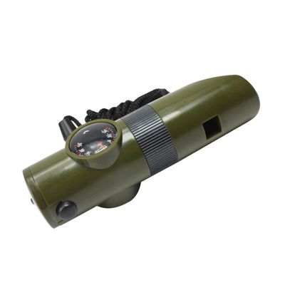 Kuankuanbao 7 i 1 overlevelse bushcraft trekking fløyte kompass speil lommelykt forstørrelsesglass etc