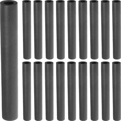Tinksky 20pcs Guitar Wall Mount Hook Cover Svamp Guitar Hanger Erme Wall Hook Sleeve Svart 10.8x1cm