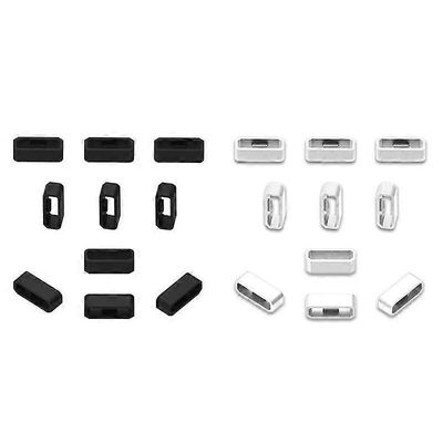 Korvaava Smart Watch Strap Smartwatch Band Keeper Loop Security -pidikerengas Garmin Fenix 6 6X 6S Pro Fenix 5 5X 5S Plus musta 2 kpl 1842