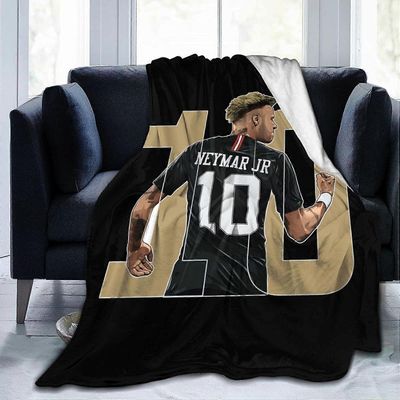 Kerota Neymar 10 Ultra-Soft Micro Travel Fleece pehmopeitot kotisänkyyn, sohvalle, olohuoneeseen 50x40in 125x100cm