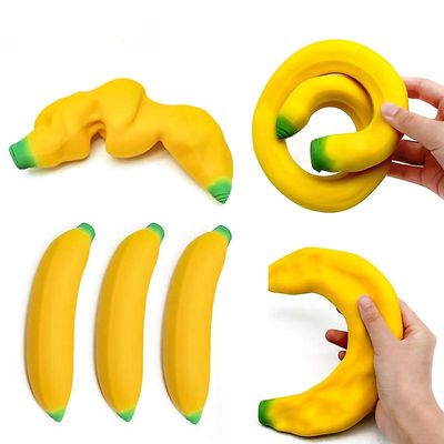 Elastisk banan Sensorisk legetøj Klem Squishy Stress Relief Legetøj