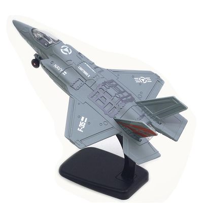 Eocici F-35-hävittäjälentokone, jossa on äänivalomalli Lelu Vedä takaisin & mene lentokoneen sotilaslelut kodinsisustuslahjat Sininen