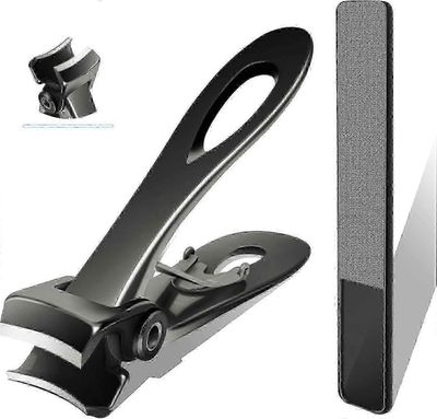 Pitkävartiset kynsileikkurit paksuille varpaankynsille Leveä leuka-aukko, joka on suunniteltu aikuisille miehille ja eläkeläisille (2 kpl sarja)