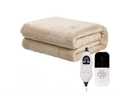 Kotitalouksien sähköhuopa lämmityspeitto sähköpatja yksi ohjaus Khaki 1.8*0.9m