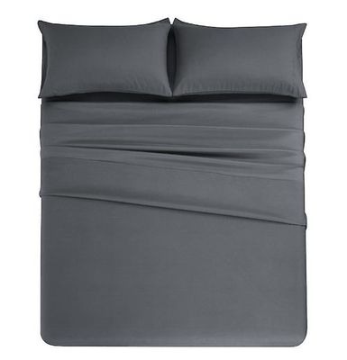 Handuo Sengetøj Sæt Mikrofiber Polyester Super Soft grå Queen