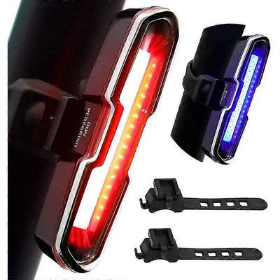 110 Lumens tehokas polkupyörän takavalo, USB ladattava led-pyörävalo 5 steady/flash-tilassa