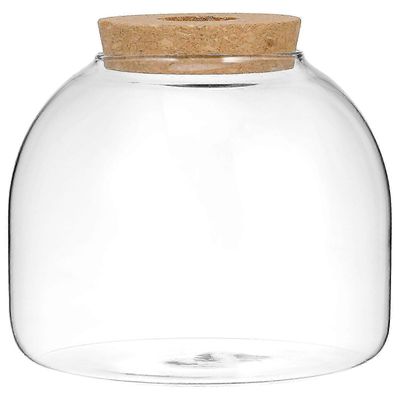 Lasiterraariopurkki puutulpalla Micro Landscape Container Hydroponisten kasvien terraario