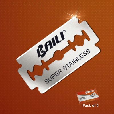 100 kpl ruostumattomia kaksireunaisia partakoneen teriä