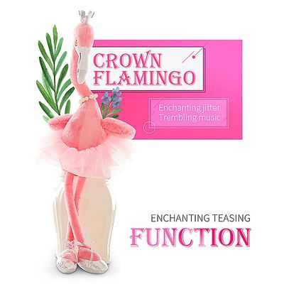Kawaii Synger Flamingo Dukke Med En Engelsk Sang Kan Synge Dans Flamingo Interaktion Legetøjsgave Til Valentinsbugten Fødselsdag