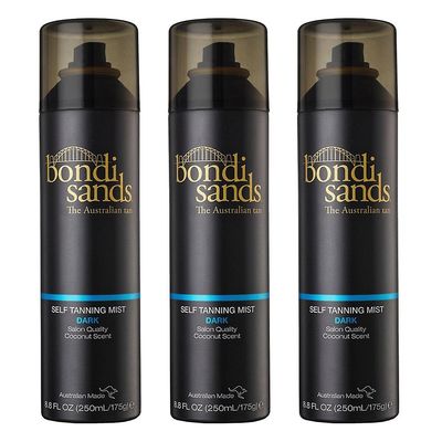 3 x Bondi Sands Self Tanning Mist Salon Quality - Tumma 250ml