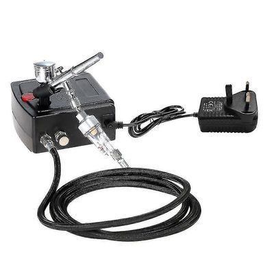 Ammattimainen ilmaharjan ilmakompressorisarja taidemaalaukseen käsityökakun ruiskutusmalli ilmaharjakynsi UK Plug