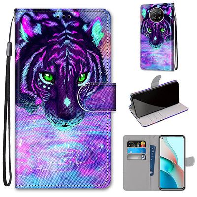 Foxdock Kompatibel med Xiaomi Redmi Note 9t Tiger drikkevand mobil taske