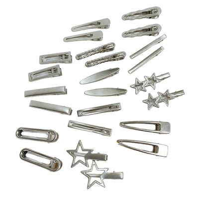 24kpl tähtihiusklipsi hiusneula muoti hiusbarrettes sivuotsatukka ankannokkaklipsi ostoksille päivittäiseen käyttöön matkahiuskoristeet Monivärinen