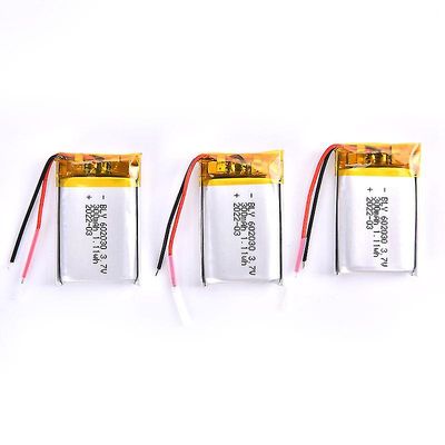 3.7v 300mah Li-ion 602030 Li-polymeeri ladattava akku Monivärinen 1PC